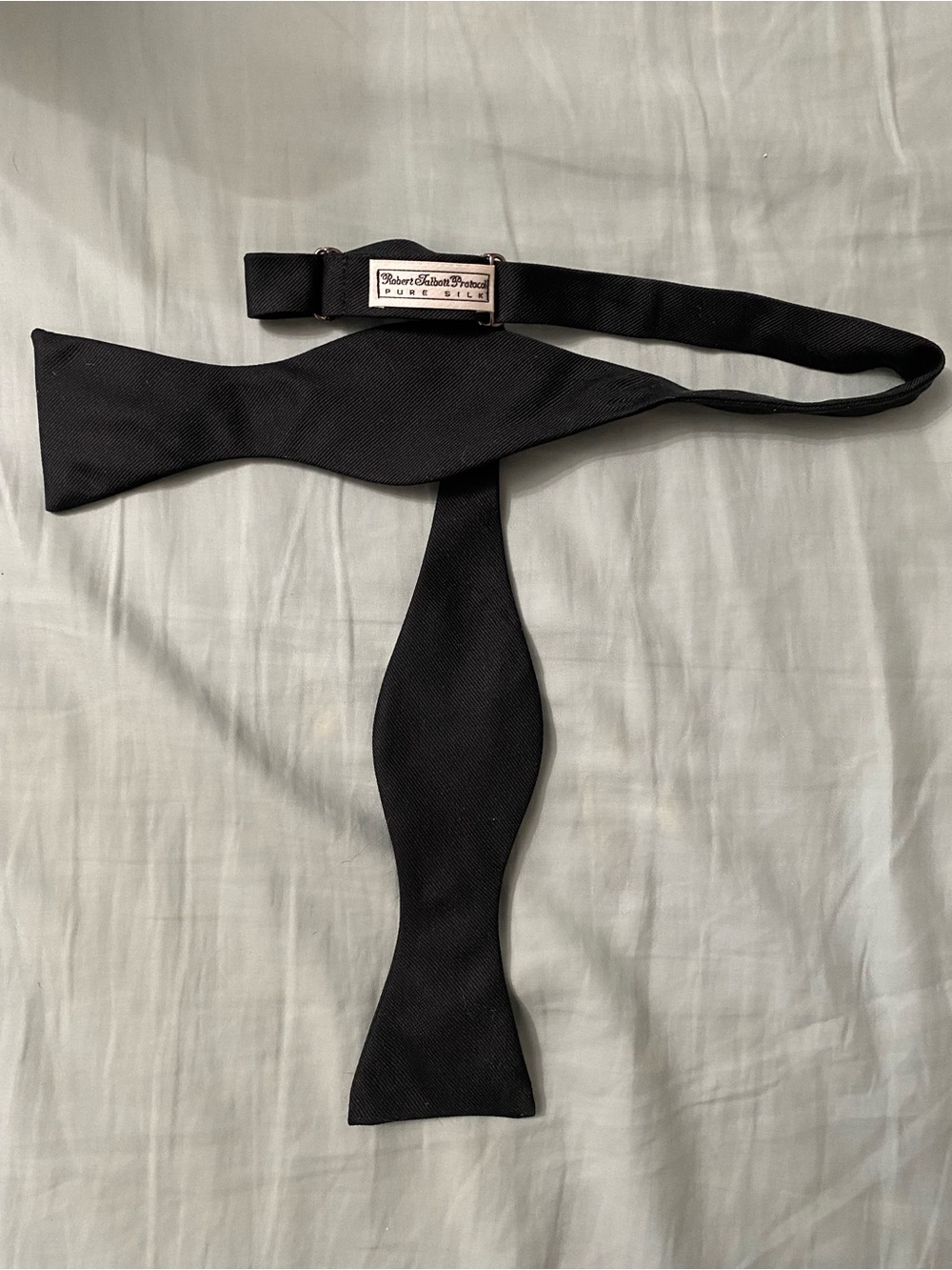 Robert Talbott Black Grosgrain Silk Self-Tie Bow Tie